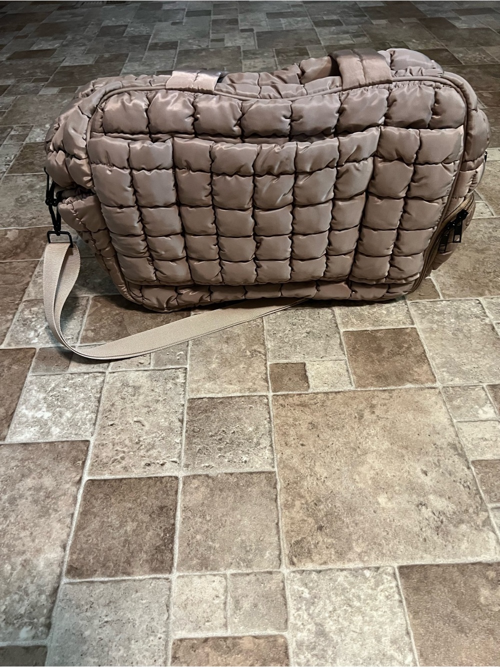Quilted Puffy Travel Bag